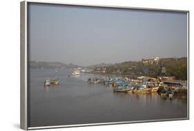 Fishing Harbour at Panjim, Goa, India, Asia-Yadid Levy-Framed Photographic Print