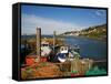 Fishing Harbour at the Pilot Boast Qauy, Cobh, County Cork, Ireland-null-Framed Stretched Canvas