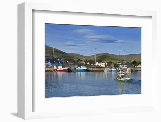 Fishing Harbour in Dingle Town, Dingle Peninsula, County Kerry, Ireland-null-Framed Photographic Print