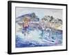 Fishing Harbour, Newlyn, Cornwall, 2005-Sophia Elliot-Framed Giclee Print