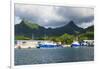 Fishing harbour of Avarua, capital of Rarotonga, Rartonga and the Cook Islands, South Pacific, Paci-Michael Runkel-Framed Photographic Print