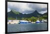 Fishing harbour of Avarua, capital of Rarotonga, Rartonga and the Cook Islands, South Pacific, Paci-Michael Runkel-Framed Photographic Print