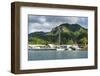 Fishing harbour of Avarua, capital of Rarotonga, Rartonga and the Cook Islands, South Pacific, Paci-Michael Runkel-Framed Photographic Print