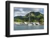 Fishing harbour of Avarua, capital of Rarotonga, Rartonga and the Cook Islands, South Pacific, Paci-Michael Runkel-Framed Photographic Print