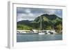 Fishing harbour of Avarua, capital of Rarotonga, Rartonga and the Cook Islands, South Pacific, Paci-Michael Runkel-Framed Photographic Print