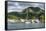 Fishing harbour of Avarua, capital of Rarotonga, Rartonga and the Cook Islands, South Pacific, Paci-Michael Runkel-Framed Stretched Canvas