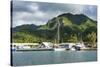 Fishing harbour of Avarua, capital of Rarotonga, Rartonga and the Cook Islands, South Pacific, Paci-Michael Runkel-Stretched Canvas
