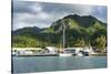 Fishing harbour of Avarua, capital of Rarotonga, Rartonga and the Cook Islands, South Pacific, Paci-Michael Runkel-Stretched Canvas