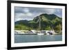 Fishing harbour of Avarua, capital of Rarotonga, Rartonga and the Cook Islands, South Pacific, Paci-Michael Runkel-Framed Photographic Print