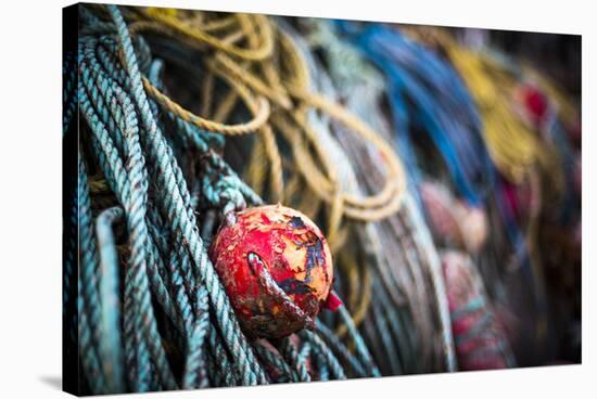 Fishing harbour on Rathlin Island, County Antrim, Ulster, Northern Ireland, United Kingdom-Photo Escapes-Stretched Canvas