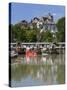 Fishing Harbour on River Rother, Old Town, Rye, East Sussex England, United Kingdom, Europe-Stuart Black-Stretched Canvas