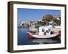 Fishing Harbour, Ormos Marathokampos, Samos, Aegean Islands, Greece-Stuart Black-Framed Photographic Print