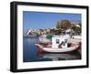 Fishing Harbour, Ormos Marathokampos, Samos, Aegean Islands, Greece-Stuart Black-Framed Photographic Print