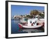 Fishing Harbour, Ormos Marathokampos, Samos, Aegean Islands, Greece-Stuart Black-Framed Photographic Print