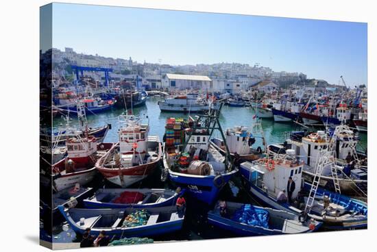 Fishing Harbour, Tangier, Morocco, North Africa, Africa-Mick Baines & Maren Reichelt-Stretched Canvas