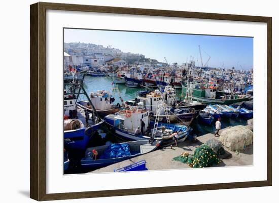 Fishing Harbour, Tangier, Morocco, North Africa, Africa-Mick Baines & Maren Reichelt-Framed Photographic Print