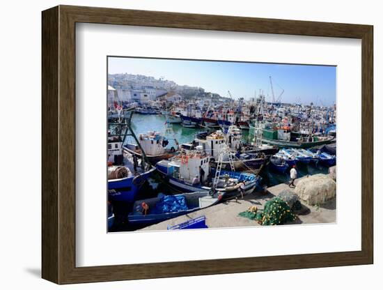 Fishing Harbour, Tangier, Morocco, North Africa, Africa-Mick Baines & Maren Reichelt-Framed Photographic Print