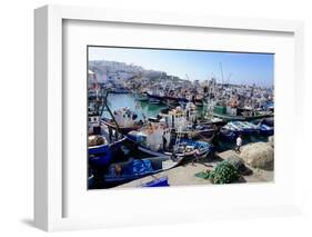 Fishing Harbour, Tangier, Morocco, North Africa, Africa-Mick Baines & Maren Reichelt-Framed Photographic Print