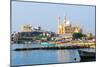 Fishing Harbour with Mosque in the Background (Kerala, India)-straannick-Mounted Photographic Print