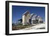 Fishing Houses Line The Beach On Dauphin Island, Alabama-Carol Highsmith-Framed Art Print