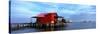 Fishing Huts in the Sea, Pine Island, Florida, USA-null-Stretched Canvas