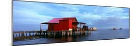 Fishing Huts in the Sea, Pine Island, Florida, USA-null-Mounted Photographic Print