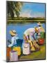 Fishing I-Jane Slivka-Mounted Art Print