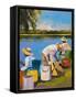 Fishing I-Jane Slivka-Framed Stretched Canvas