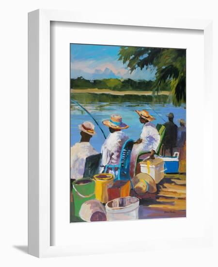 Fishing II-Jane Slivka-Framed Art Print