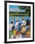 Fishing II-Jane Slivka-Framed Art Print