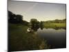 Fishing in a Peaceful Setting-null-Mounted Photographic Print