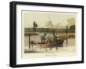 Fishing in a Punt-Henry Thomas Alken-Framed Giclee Print