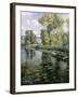 Fishing in a River in France-Frederick Charles Vipont Ede-Framed Giclee Print