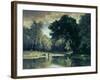 Fishing in a Stream, 1857-George Inness-Framed Giclee Print