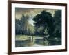 Fishing in a Stream, 1857-George Inness-Framed Giclee Print