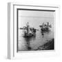 Fishing in Grand Canal in Soo-chow China Photograph - Soo-chow, China-Lantern Press-Framed Art Print