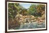 Fishing in Great Smoky Mountains-null-Framed Art Print