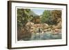 Fishing in Great Smoky Mountains-null-Framed Art Print