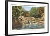 Fishing in Great Smoky Mountains-null-Framed Art Print