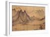 Fishing in Mountain Stream-Hsu Tao-Ning-Framed Giclee Print