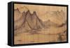 Fishing in Mountain Stream-Hsu Tao-Ning-Framed Stretched Canvas
