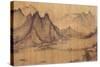 Fishing in Mountain Stream-Hsu Tao-Ning-Stretched Canvas