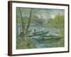 Fishing in Spring, the Pont De Clichy (Asnières), 1887-Vincent van Gogh-Framed Giclee Print