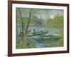 Fishing in Spring, the Pont De Clichy (Asnières), 1887-Vincent van Gogh-Framed Giclee Print