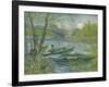 Fishing in Spring, the Pont De Clichy (Asnières), 1887-Vincent van Gogh-Framed Giclee Print