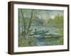 Fishing in Spring, the Pont De Clichy (Asnières), 1887-Vincent van Gogh-Framed Giclee Print