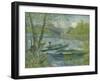 Fishing in Spring, the Pont De Clichy (Asnières), 1887-Vincent van Gogh-Framed Giclee Print