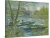 Fishing in Spring, the Pont De Clichy (Asnières), 1887-Vincent van Gogh-Stretched Canvas