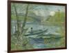 Fishing in Spring, the Pont De Clichy (Asnières), 1887-Vincent van Gogh-Framed Giclee Print