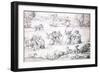 Fishing in the Rain, C1513-1553-Augustin Hirschvogel-Framed Giclee Print